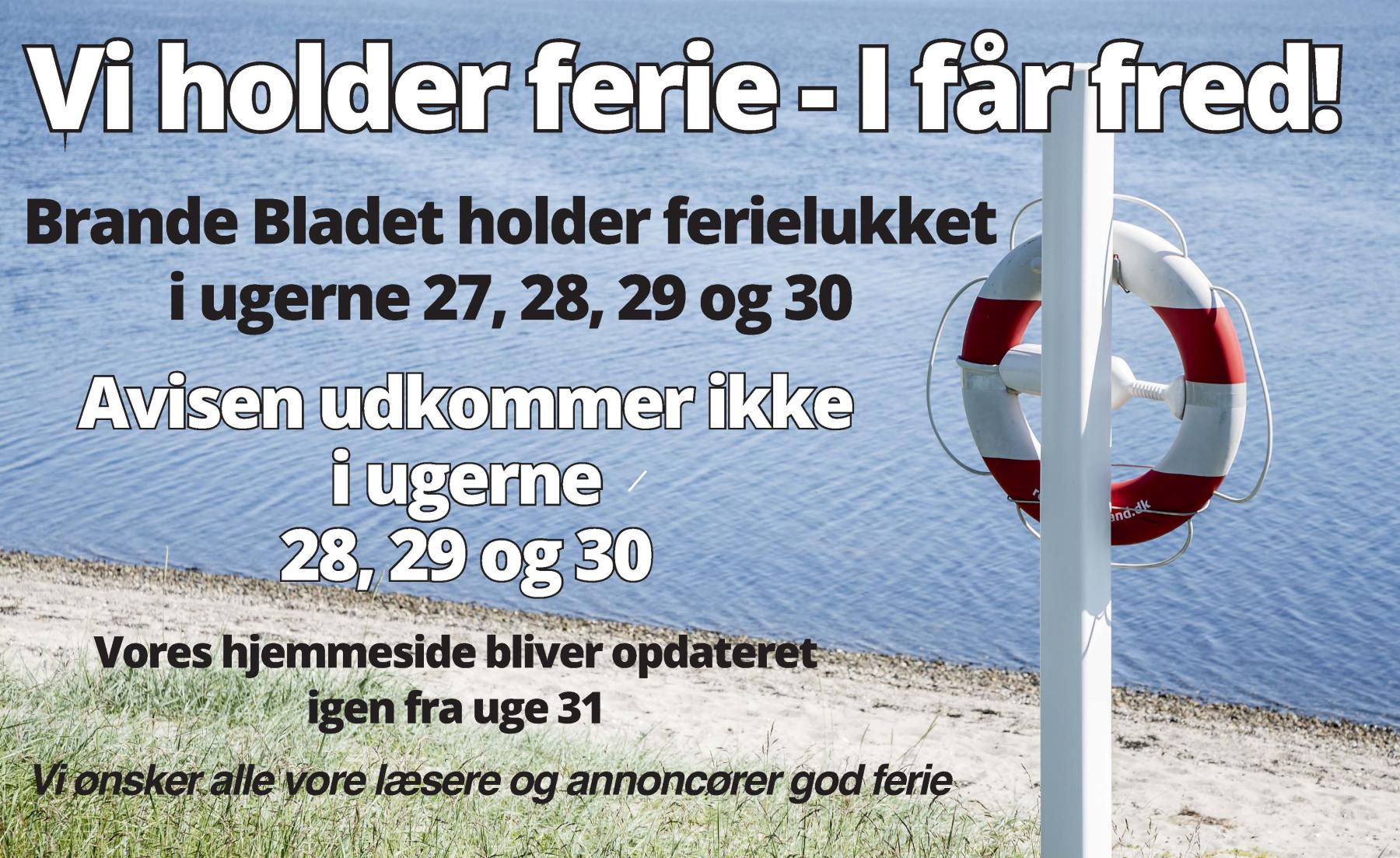 Brande Bladet sommerferie