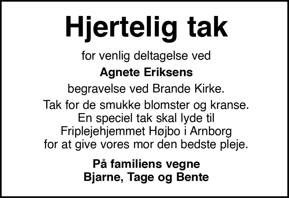 Takkeannonce