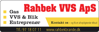 Bannerannonce Rahbek VVS ApS