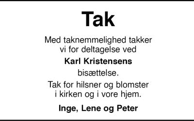Tak Karl Kristensen
