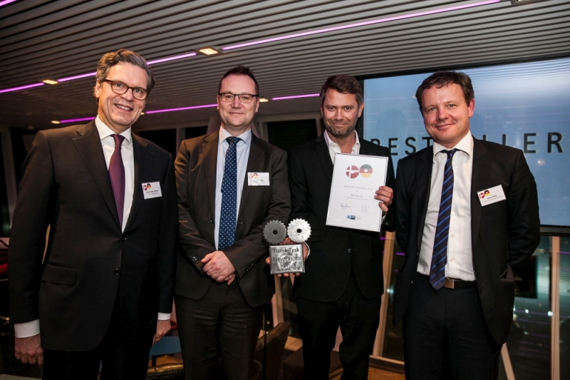 den tyske ambassadør i Danmark, Claus Robert Krumrei; Jens-Peter Saul, bestyrelsesformand for Dansk-Tysk Handelskammer og koncernchef i Rambøll; Lars Erik Pedersen, Country Director for Tyskland, Østrig, Schweiz og Sverige hos Bestseller