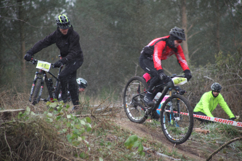 Mountainbike-bane indvies løb