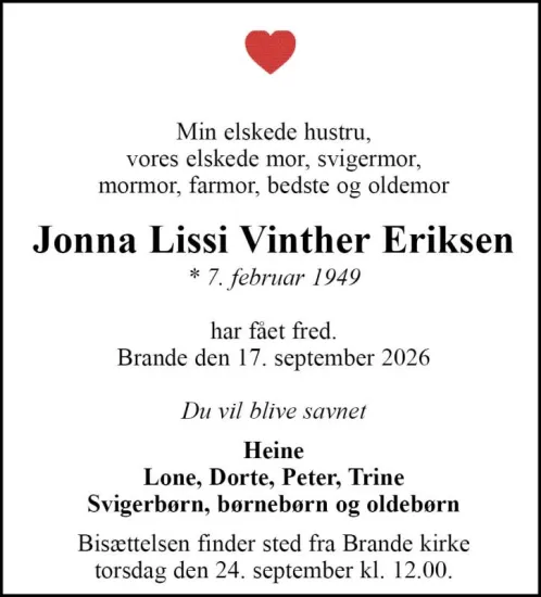 Jonna Lisse Vinther Eriksen