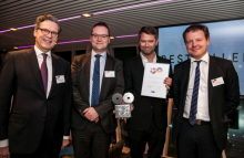 den tyske ambassadør i Danmark, Claus Robert Krumrei; Jens-Peter Saul, bestyrelsesformand for Dansk-Tysk Handelskammer og koncernchef i Rambøll; Lars Erik Pedersen, Country Director for Tyskland, Østrig, Schweiz og Sverige hos Bestseller